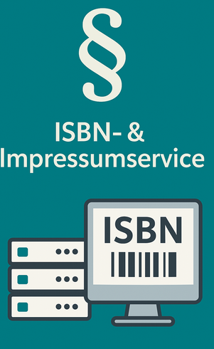 ISBN und Impressumservice Symbol für ISBN- und Impressumservice mit Datenbank und ISBN-Code.